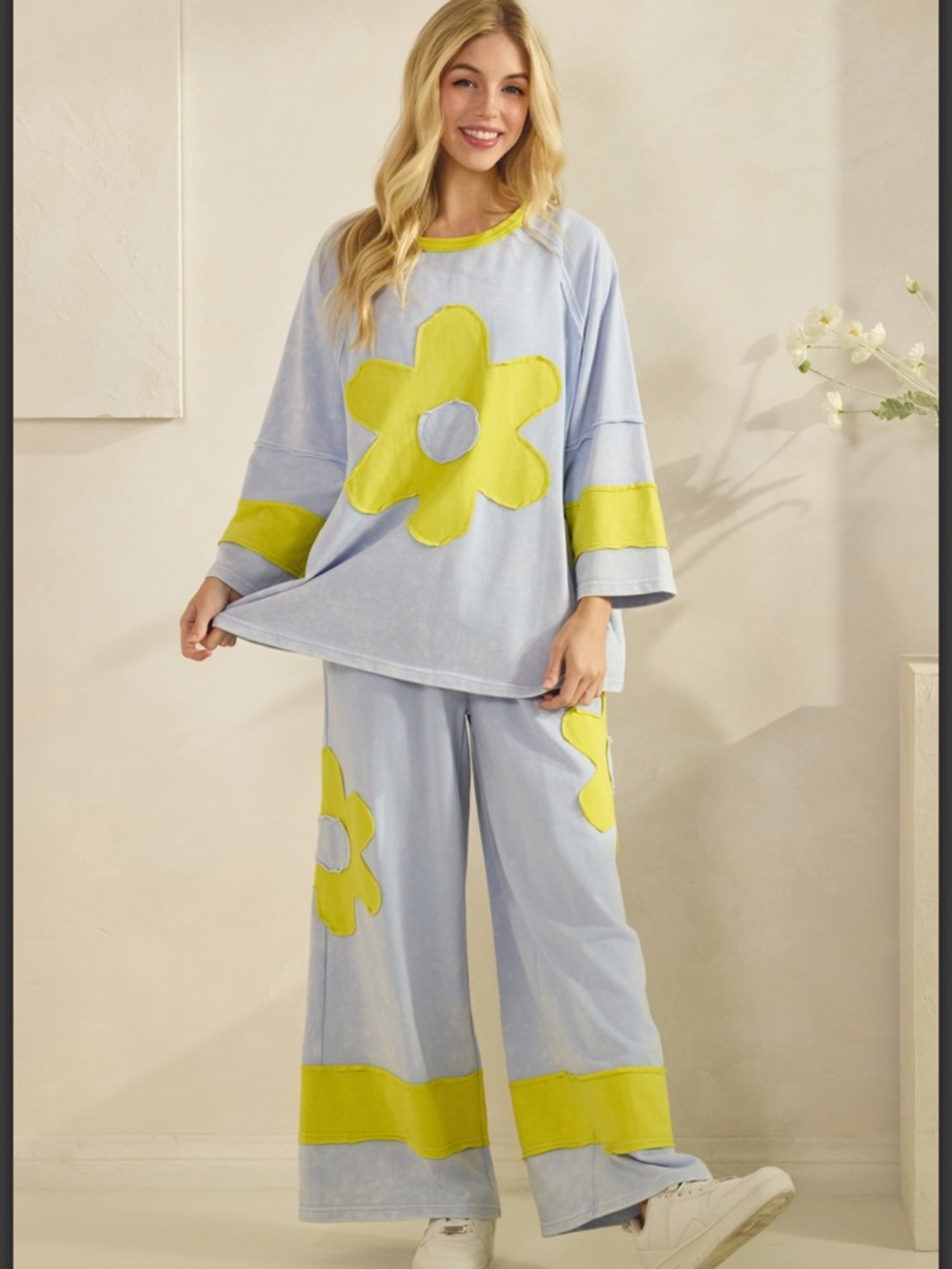 🇺🇸SALE! Sage + Fig 2-piece Wide-Leg lounge set - Picture 3 of 7